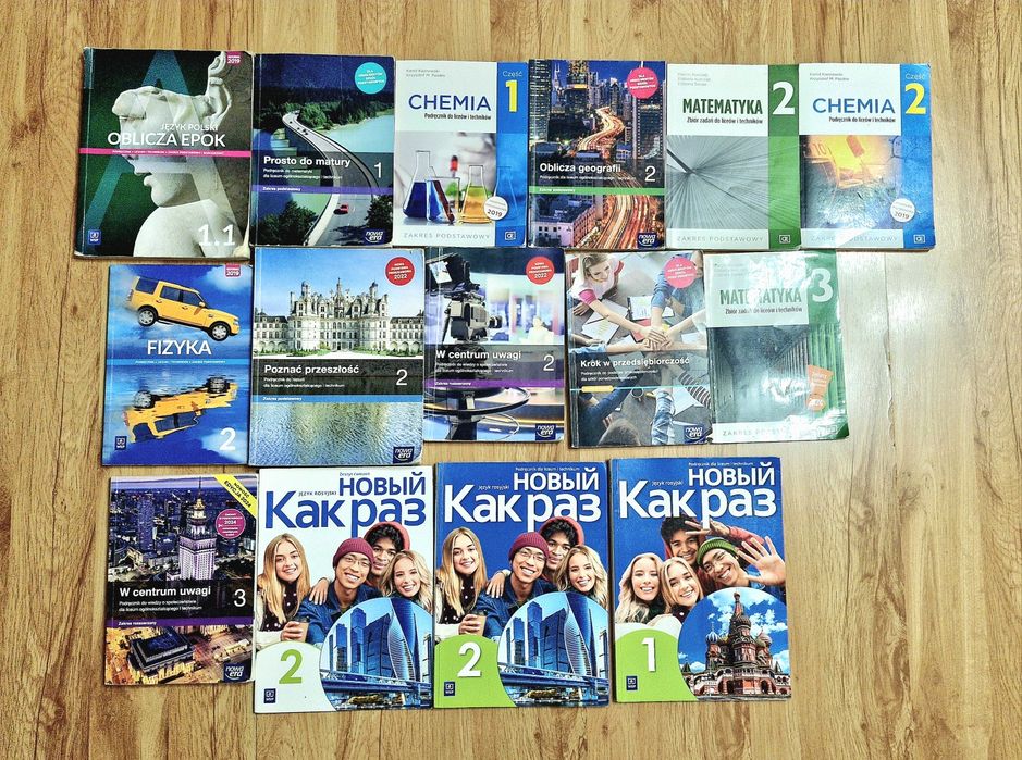 Podręczniki 1,2,3 klasa liceum
