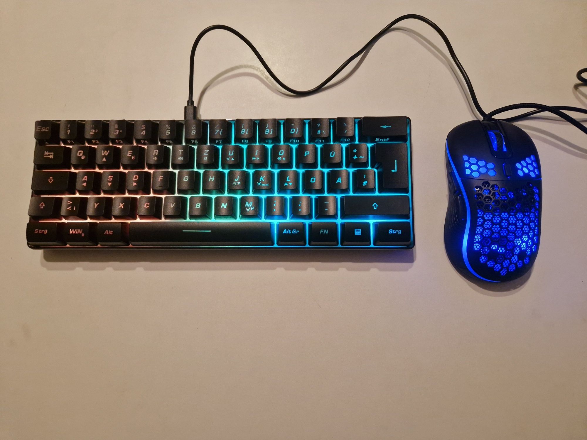 Zestaw klawiatura i mysz dla graczy RedThunder K62 DE