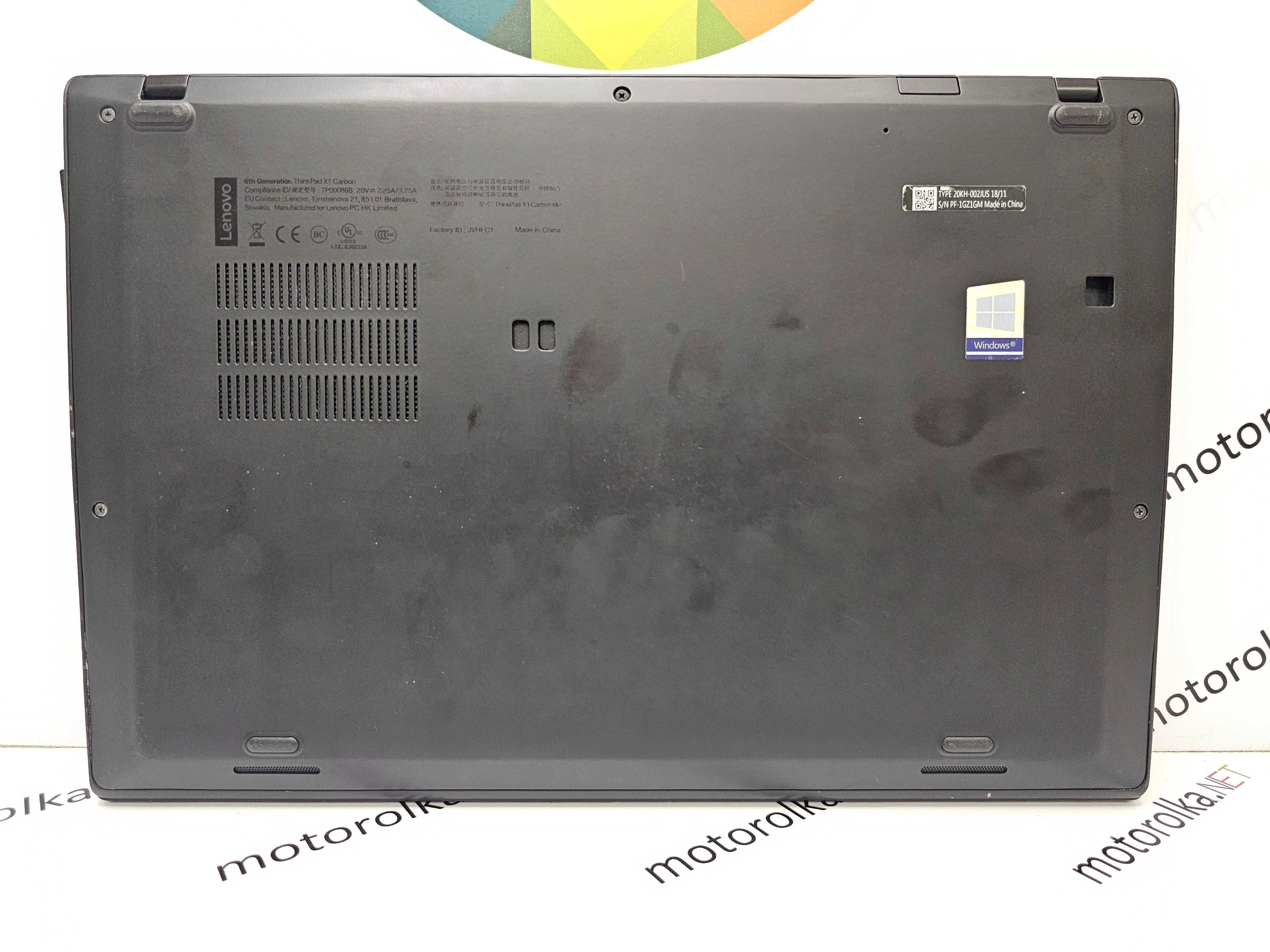 Ноутбук Lenovo ThinkPad X1 Carbon Gen 6 14" FullHD/i7-8650U/16/256 №2
