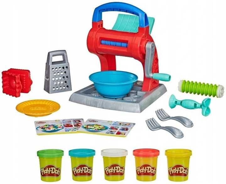 playdoh makaronowa zabawa ciastolina 5tub maszyna foremka miska talerz