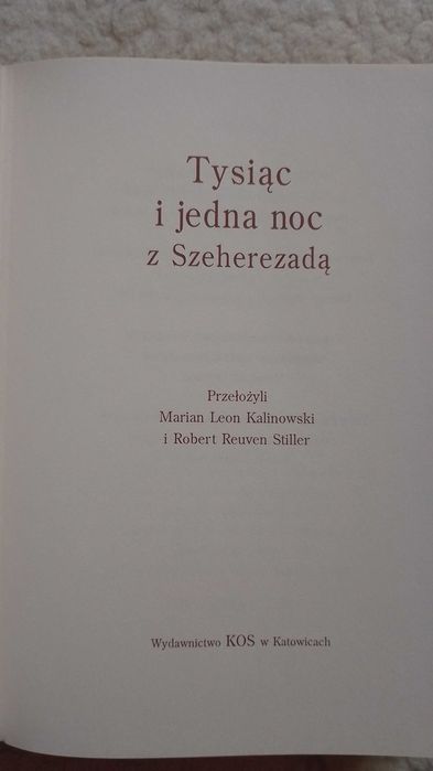 Tysiąc i Jedna Noc z Szeherezadą - Stiller Robert Reuven