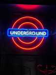Неонова вивіска "UNDERGROUND" б/у