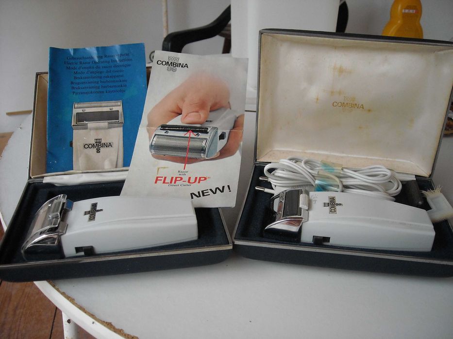 Diversas máquinas barbear antigas vintage Calor Combina Philishave