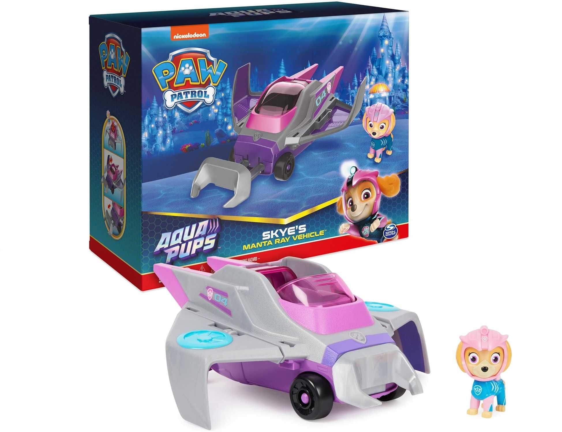 Paw Patrol Aqua Skye Щенячий патруль Аква автомобиль трансформер Скай