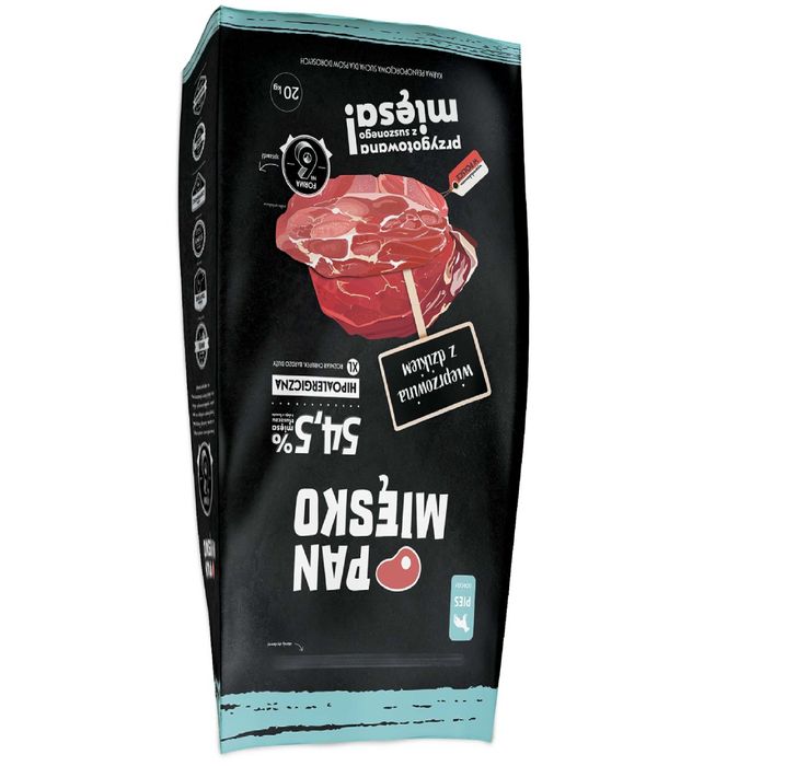 Pan Mięsko Wieprzowina Z Dzikiem XL 20kg dla psów DUŻYCH ras