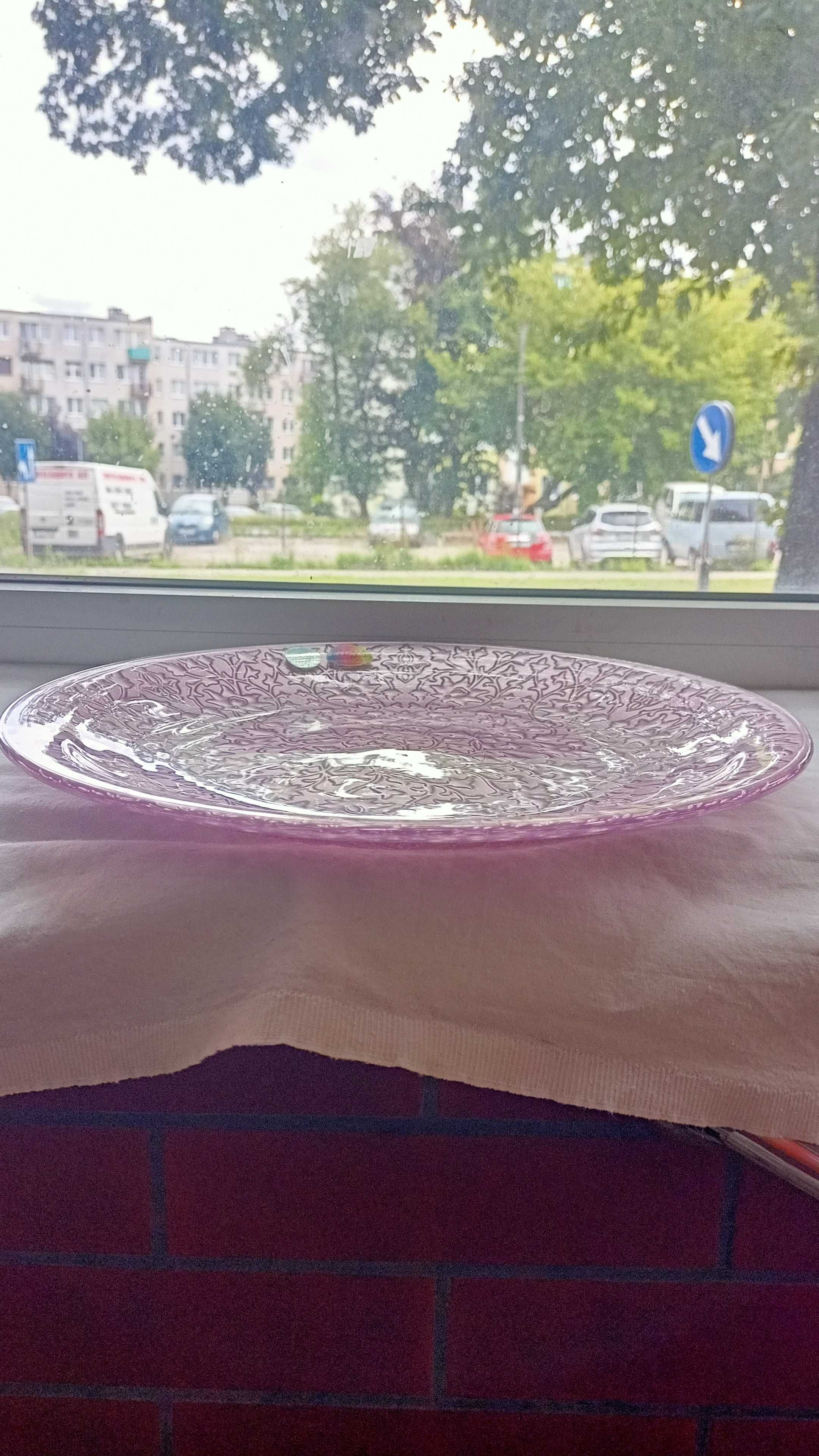 Patera różowo fioletowa model Shiraz sygnowana nowa Irena Inowrocław