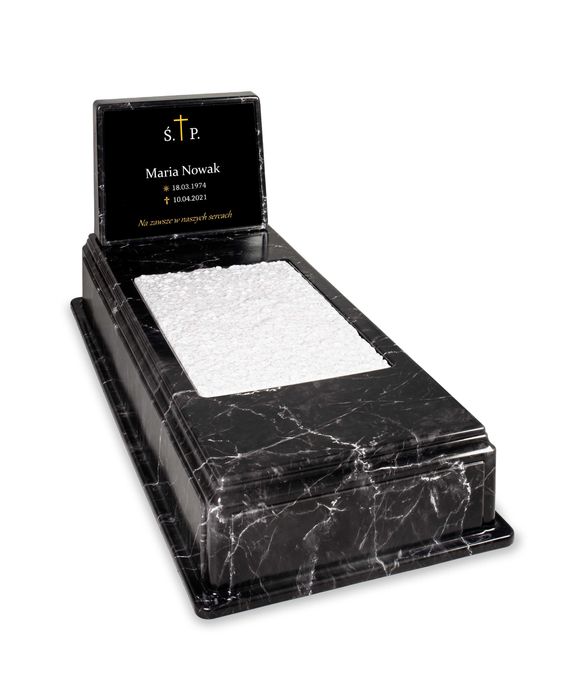 Nagrobek plastikowy, tani pomnik nagrobek tymczasowy  KOLORY WYSYŁKA