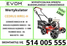 Wertykulator spalinowy naprawa trawnika Evom wypożyczalnia sprzętu