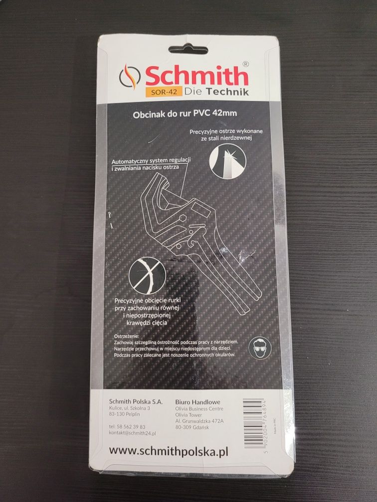 Obcinak Schmith do rur pvc 42 mm SOR-42 SCHMITH