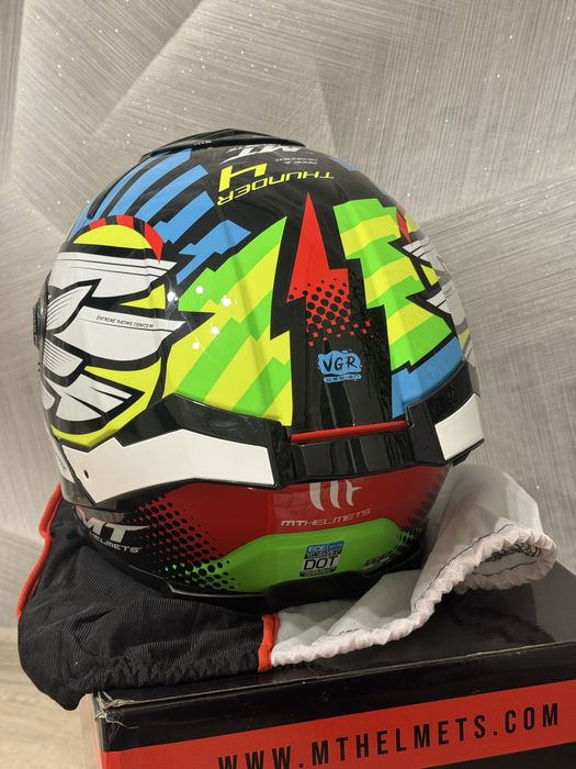 Мотошолом, Іспанія,MT THUNDER 4 SV Drax B7 Gloss Blue