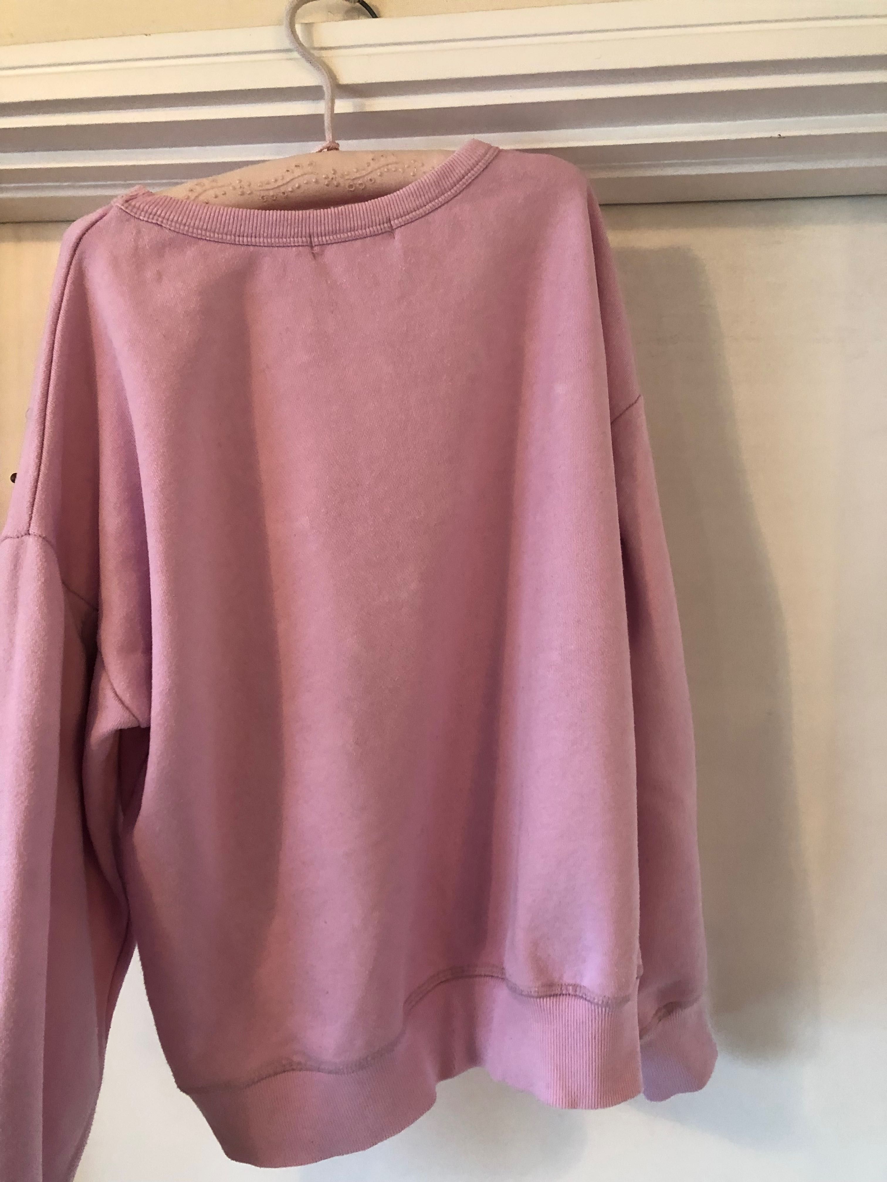 Sweat rosa com pérolas marca Zara 11-12 anos