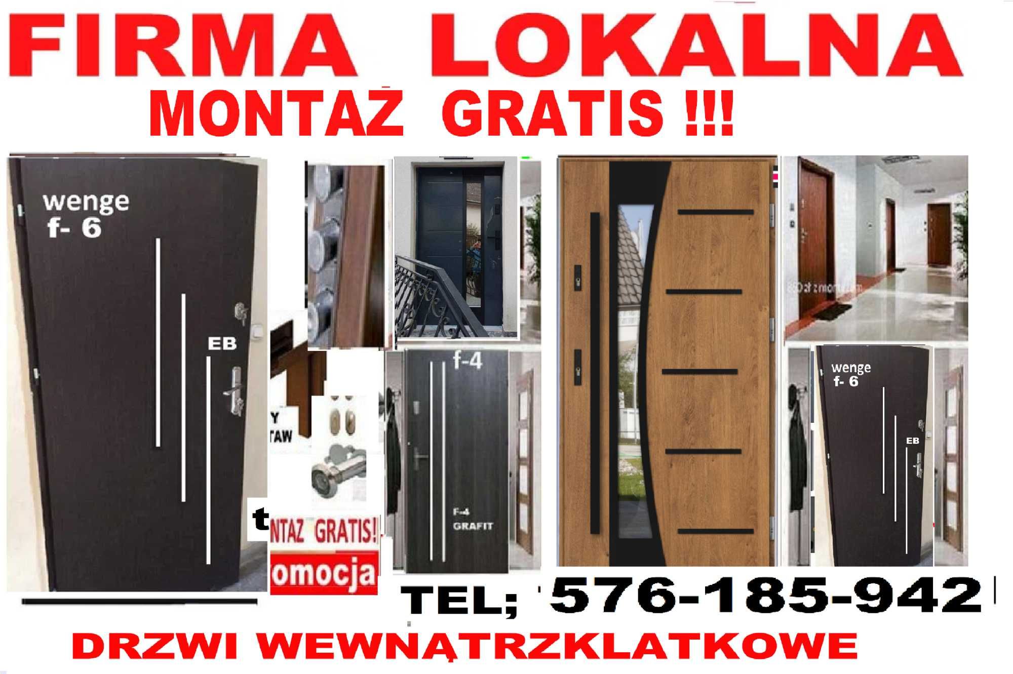 Drzwi zewnętrzne -wejściowe drewniane i metalowe z montażem TANIO