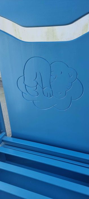 Cama madeira menino azul