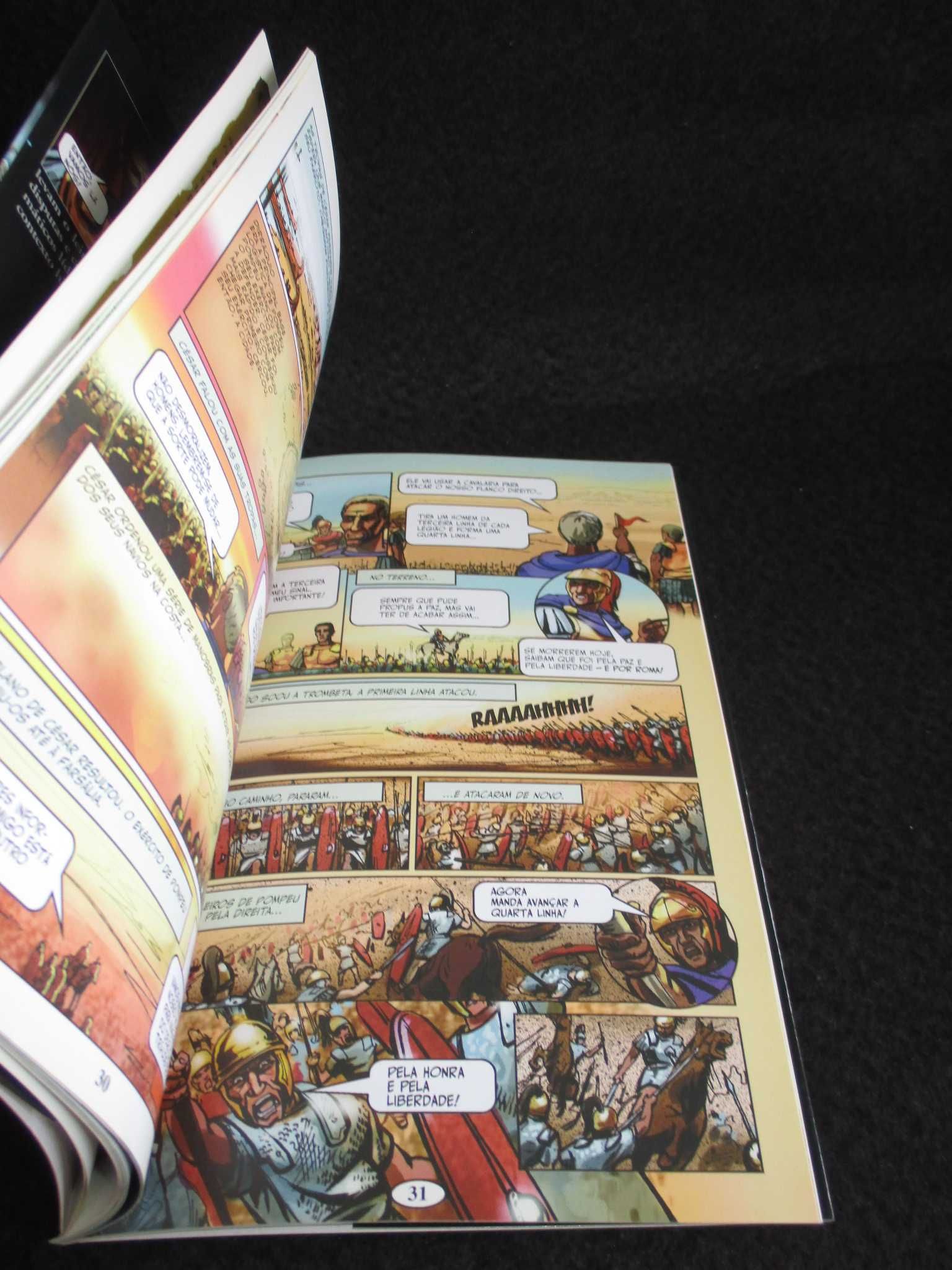 Livro BD Júlio César A Vida de um General Romano