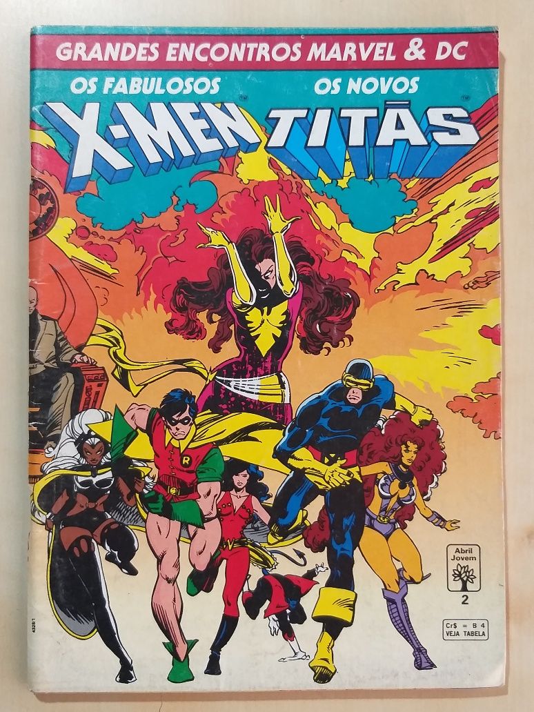 Revista X-Man v Titãs n2 Abril Jovem