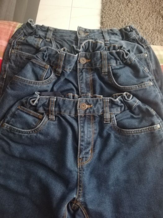 Calças Ganga Rapaz Azul Denim veste dos 14 aos 16 anos - T 164