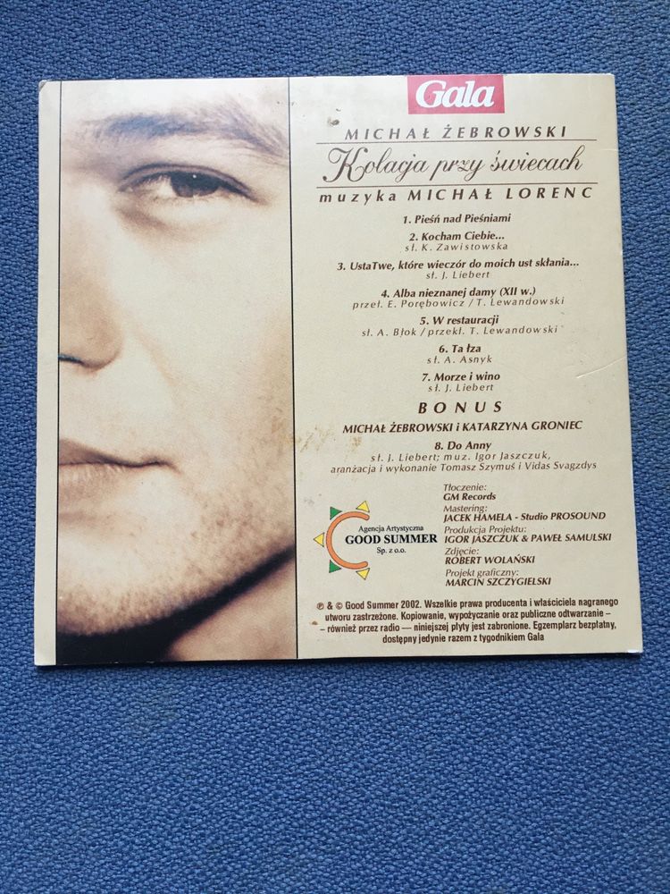 Płyta cd Kolacja przy świecach Michał Żebrowski