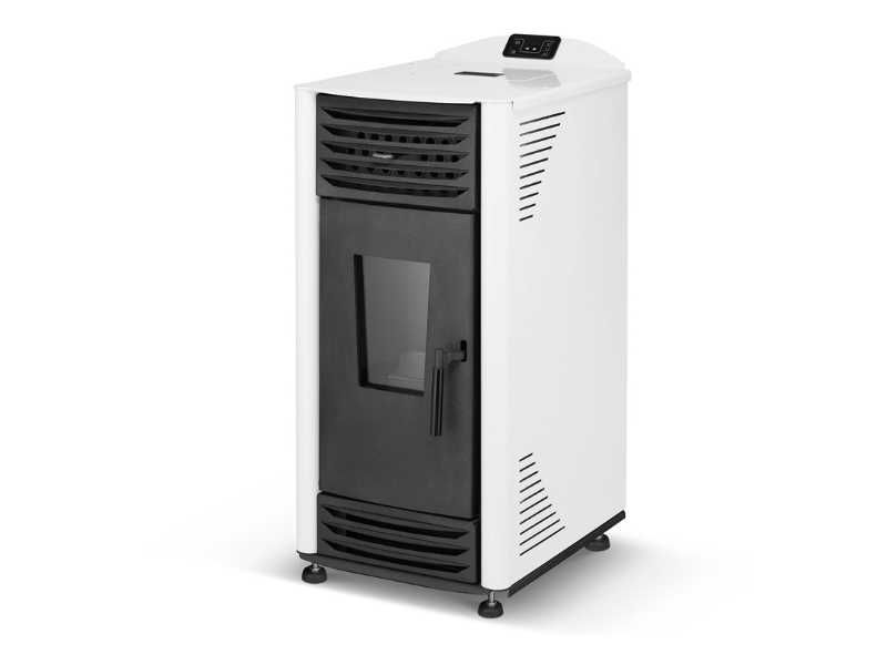 Piec powietrzny ekologiczny na pellet HELENA 8 kW biały A++ ECODESIGN