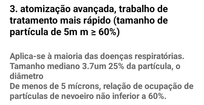 Nublizadores portáteis novos