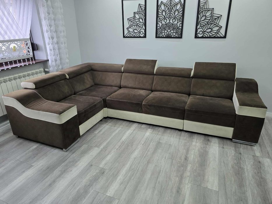 Duży narożnik brąz