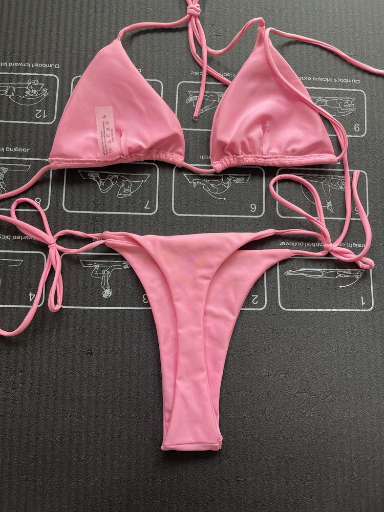 Swimwear bikini pink купалтник роздільний океремий