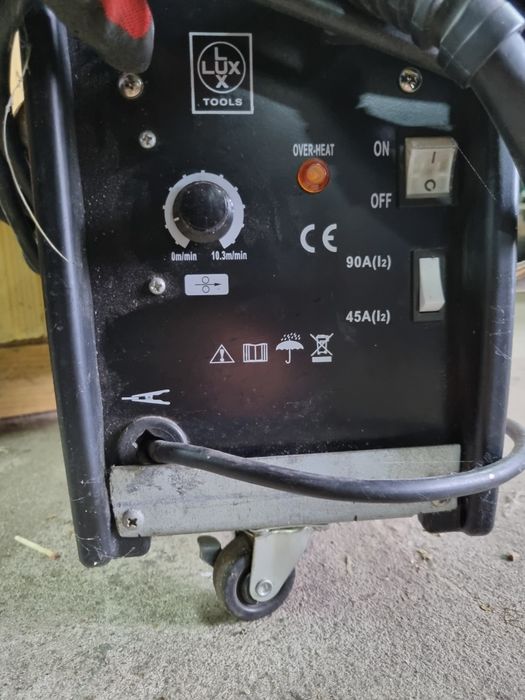 Migomat samoosłonowy niemiecki Lux Tools spawarka, półautomat bez gaz