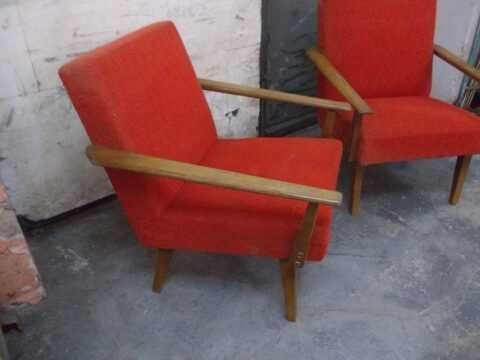Fotele Czechosłowackie Tatra Nabytek PRL vintage