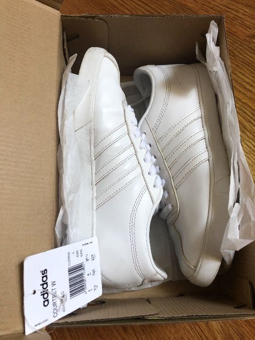 Кроссовки Adidas COURTSET W BB9659 женские белые кеды neo