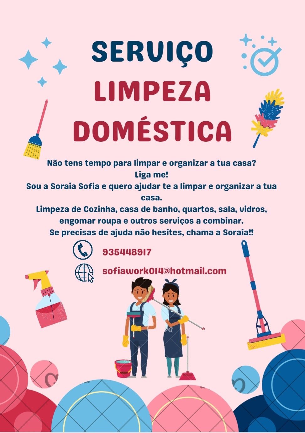 Serviço de limpeza doméstica