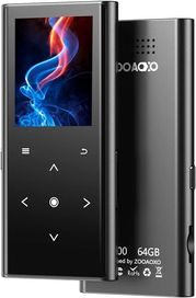 Odtwarzacze MP3 64 GB, odtwarzacz muzyczny ZOOAOXO z Bluetooth 5.2,