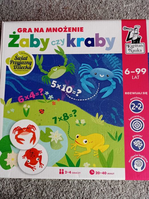 Żaby czy kraby? gra na mnożenie