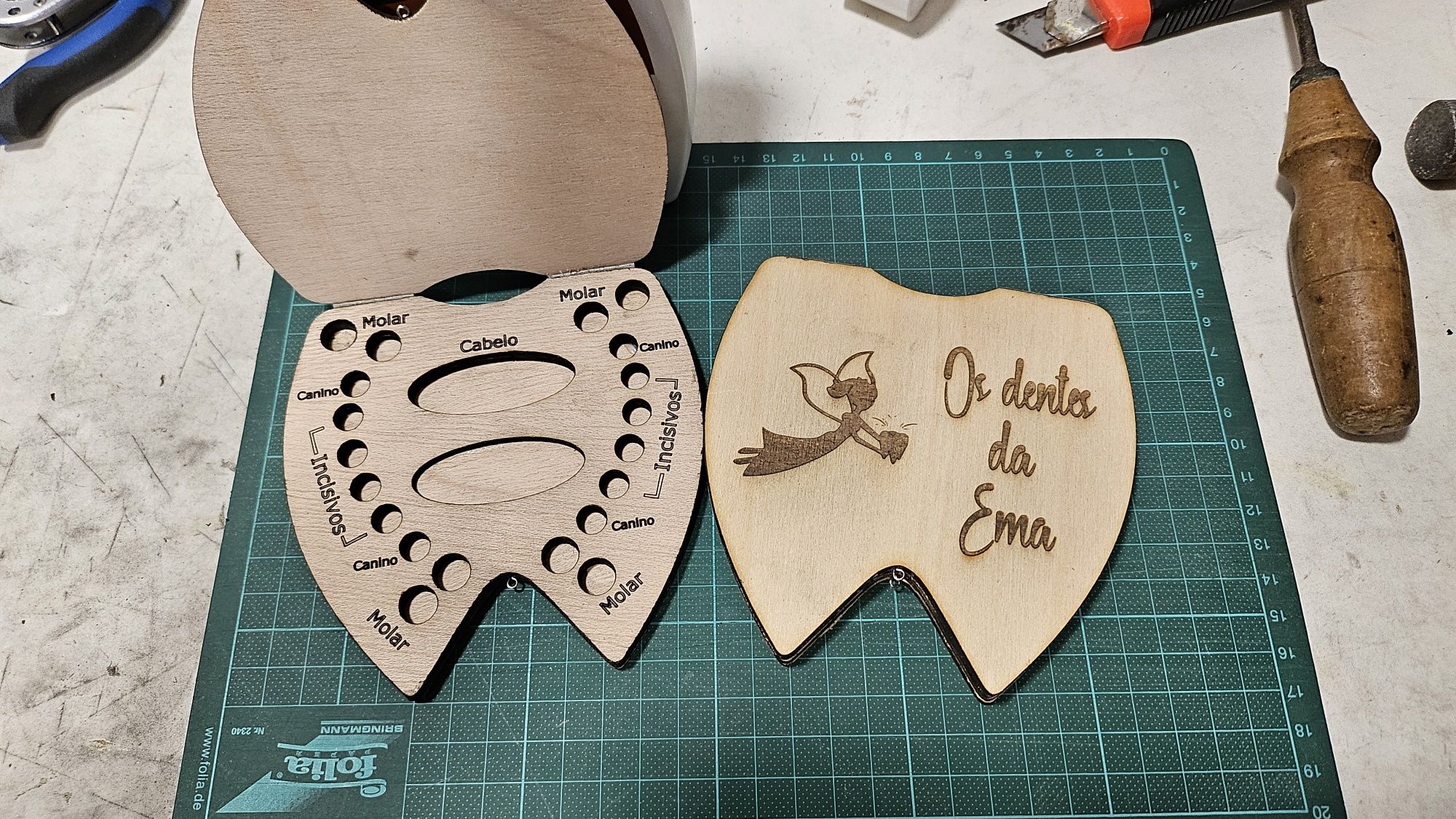 Caixa para dentes de leite