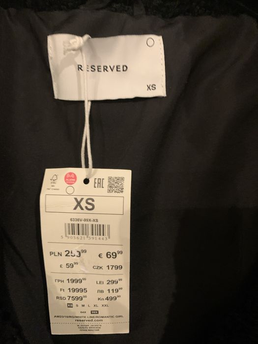 Płaszcz zimowy NOWY Reserved rozm S i M