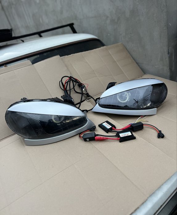 Фары Lanos - Sens - Би Линзы / ресницы / ксенон Н1 / блоки