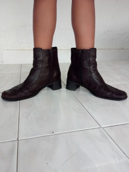 Botas senhora castanhas tamanho 36