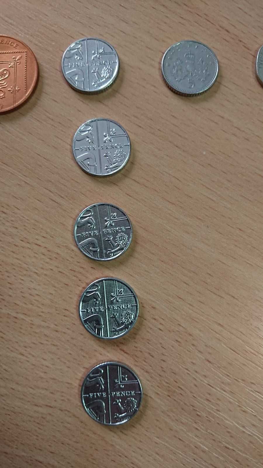 Монеты Британии (пенни, пенсы, фунты) 1971 - 2015 год penny pence