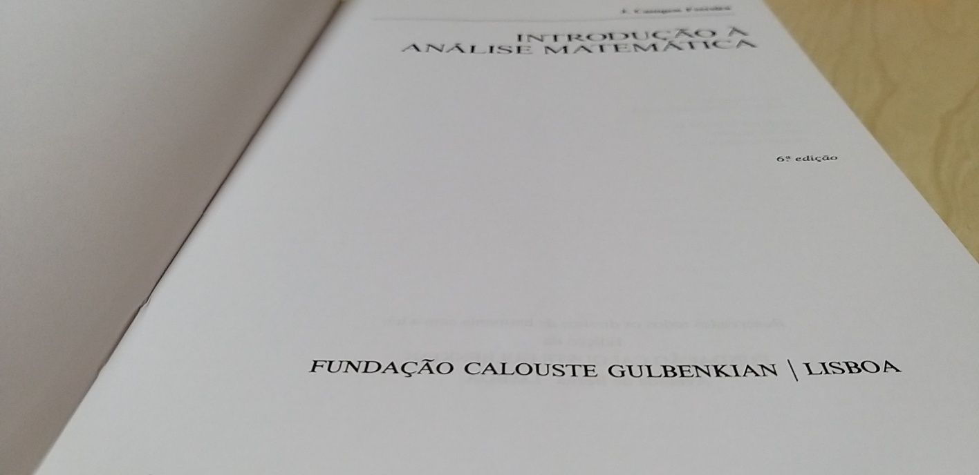 Análise Matemática de Campos Ferreira.