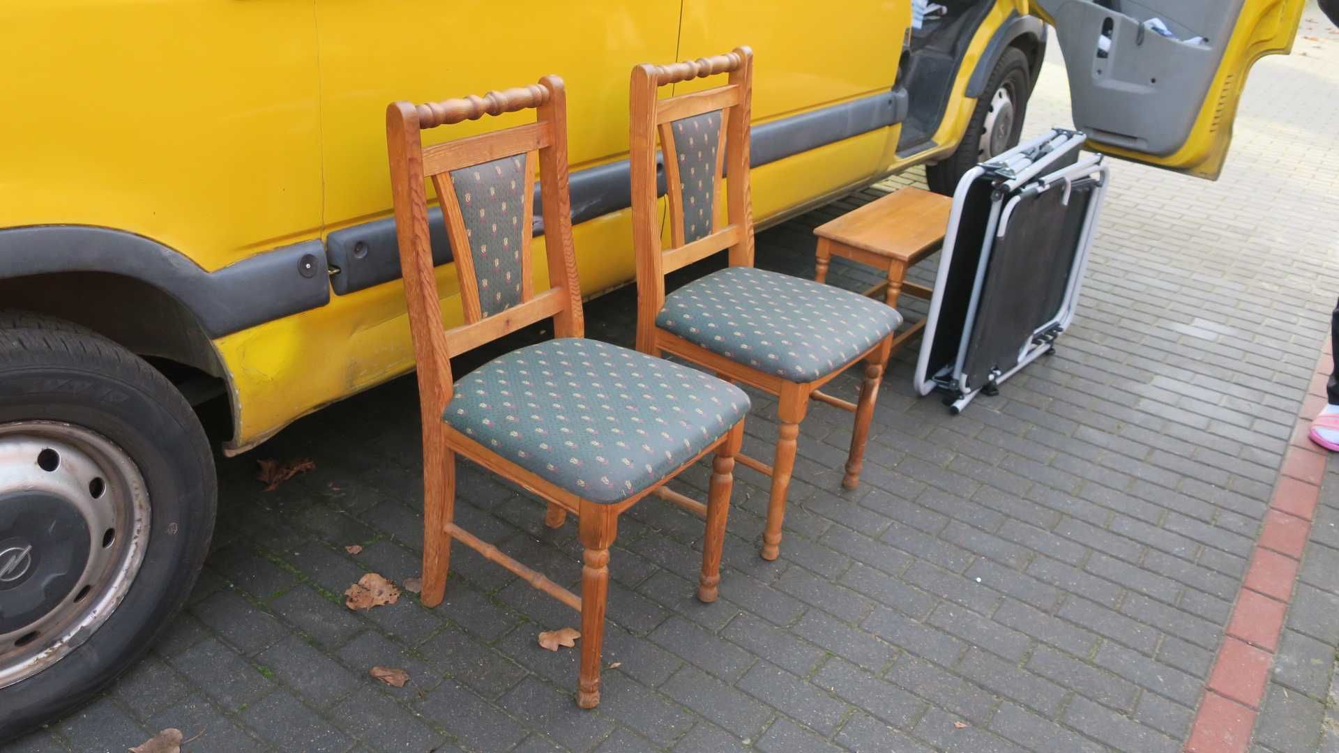 Krzesła drewniane - 2 sztuki