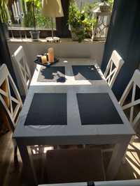 Stół rozkładany + 5 krzeseł BRW