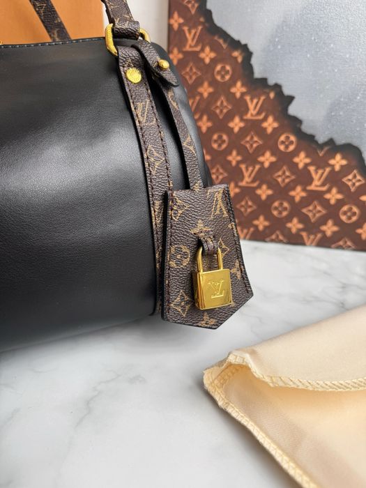 Сумка жіноча чорна Louis Vuitton Express PM шкіряна Speedy луи витон