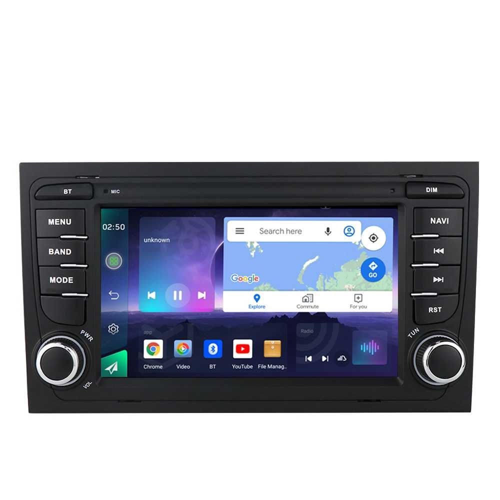 Radio RDS DAB CarPlay Android DVD USB GPS WiFi Seat EXEO AUDI A4 B7 B6