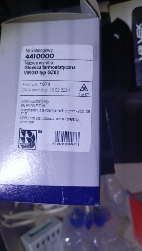 Głowica termostatyczna valvex danfoss