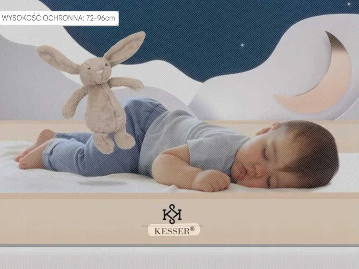 Barierka ochronna do łóżka dziecięcego KESSER® | Beżowy | 150 cm