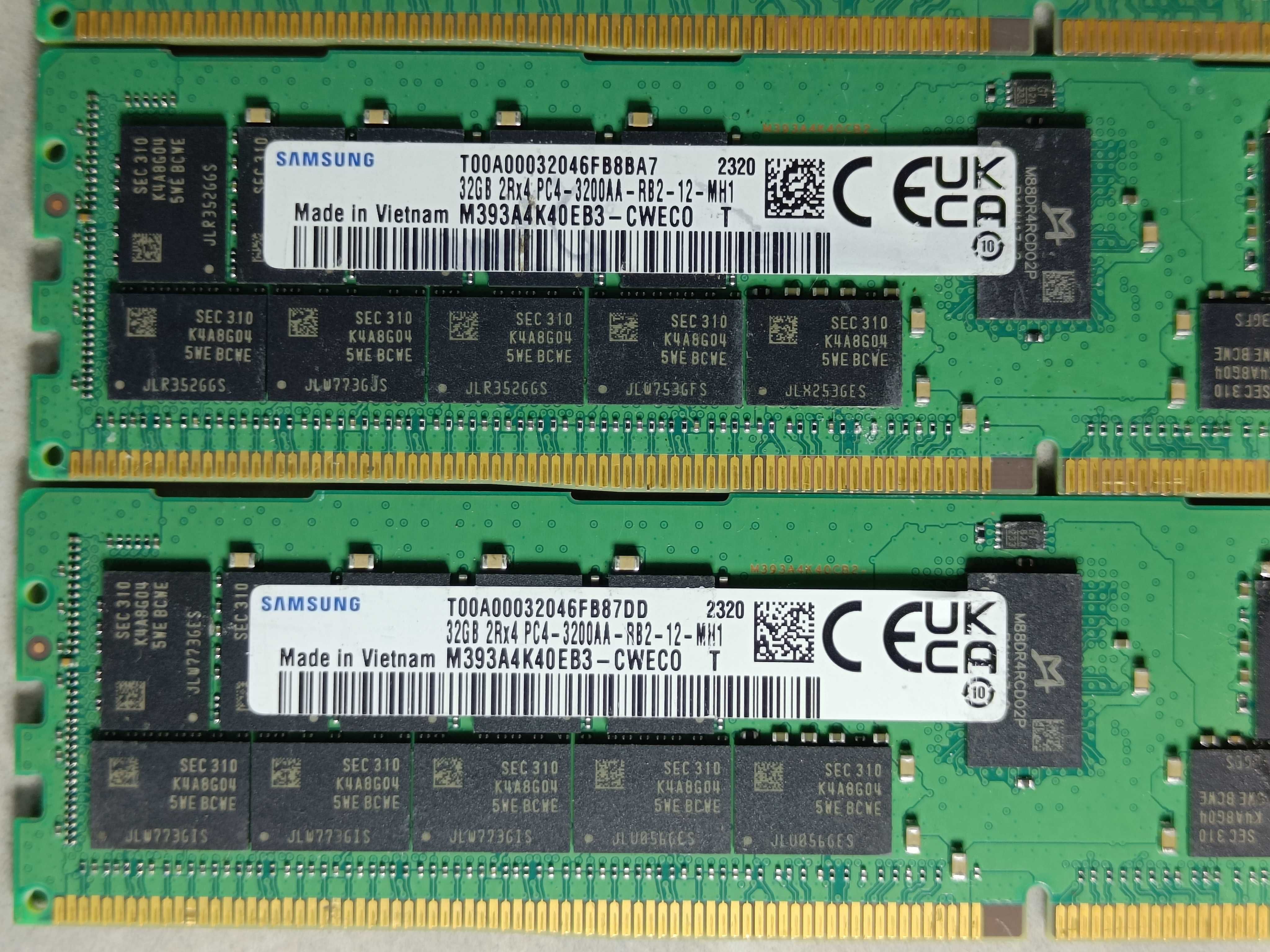 СЕРВЕРНА Оперативна память SAMSUNG DDR4 32GB 3200MHz 2666MHz ECC REG