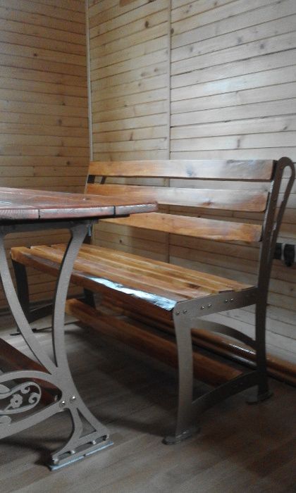 stół i ławki ogrodowe