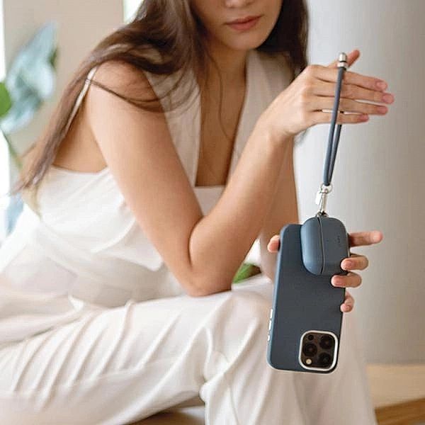 Etui UNIQ Coehl Haven na AirPods Pro 2 (2022/2023) - ciemnoniebieskie