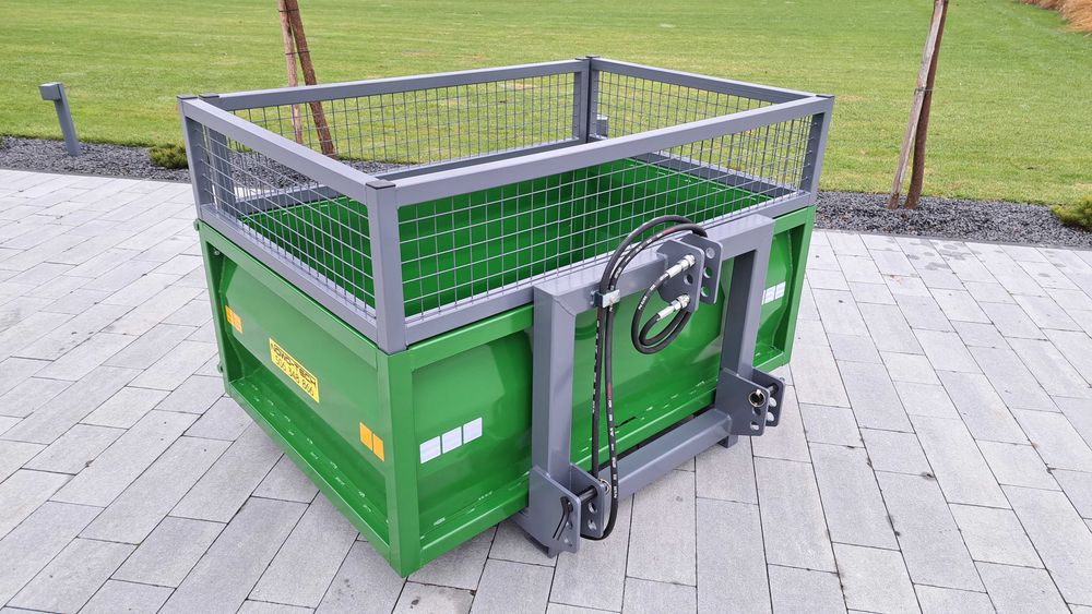 skrzynia transportowa na tył ciągnika tylny TUZ kiper hydrauliczny