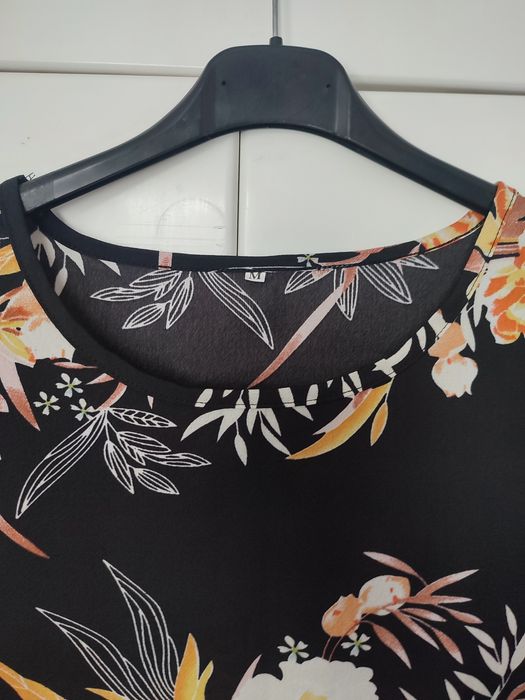 Sukienki tunika w kwiaty rozmiar M