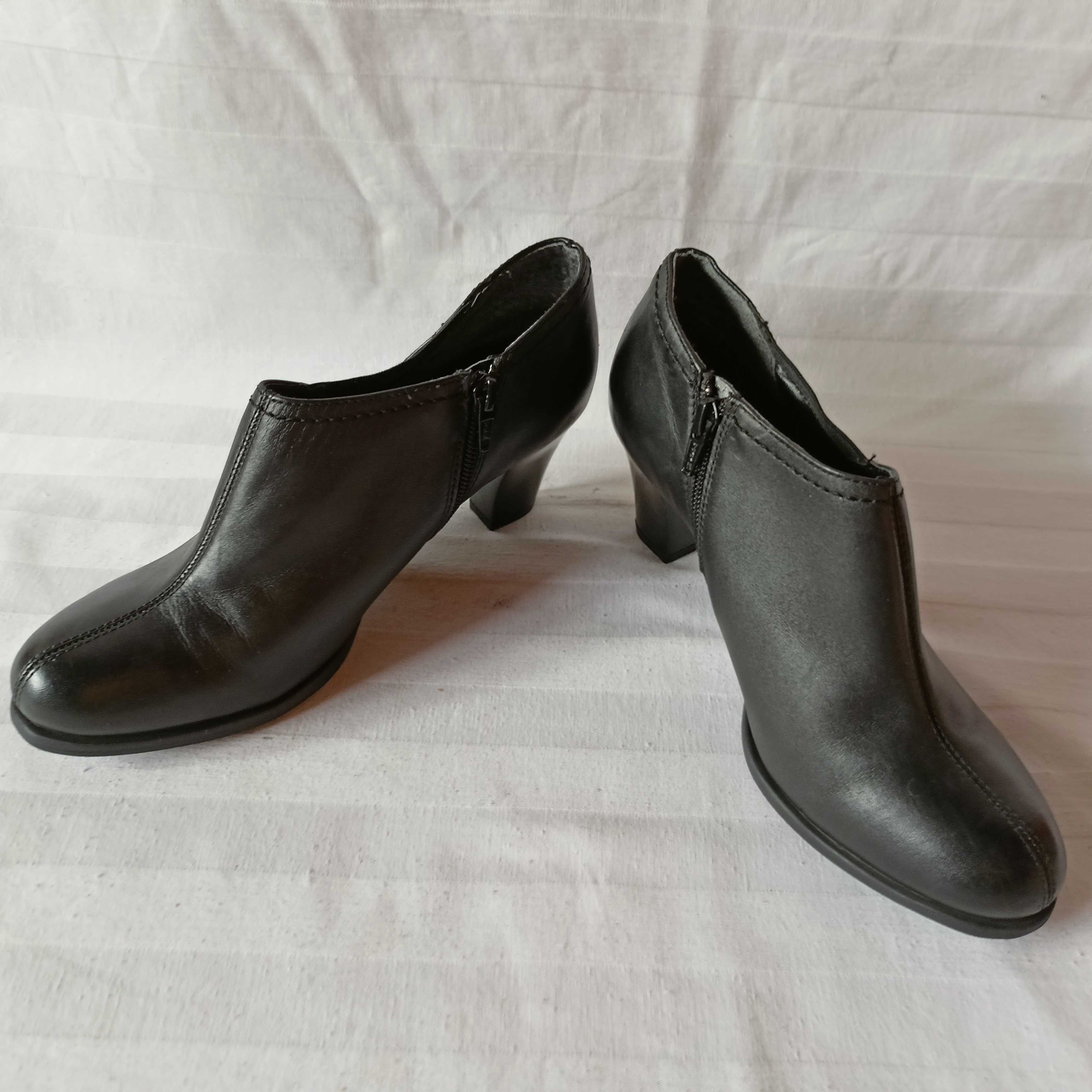 Clarks roz. 38,5 cm/5D/ - dł. wkł.24,5 cm- skóra- stan bdb