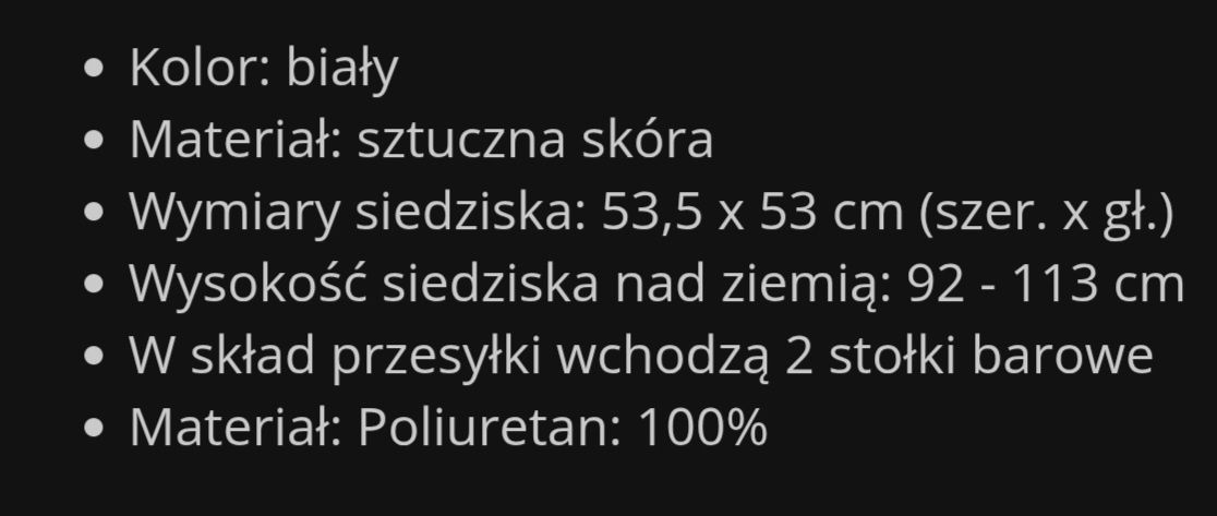 Hoker . Ekoskóra eleganckie wysokie oparcie